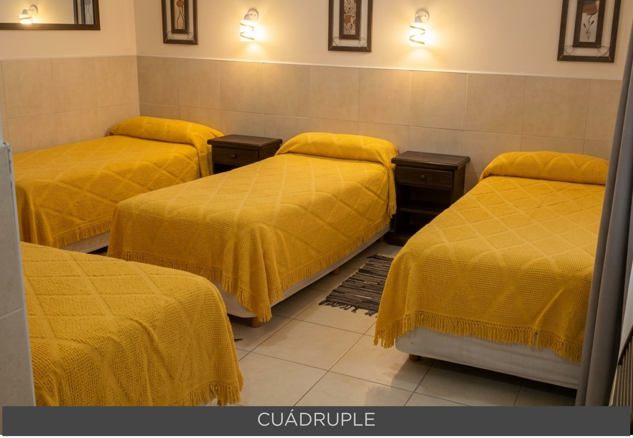 Habitación Cuádruple del Hotel Capri